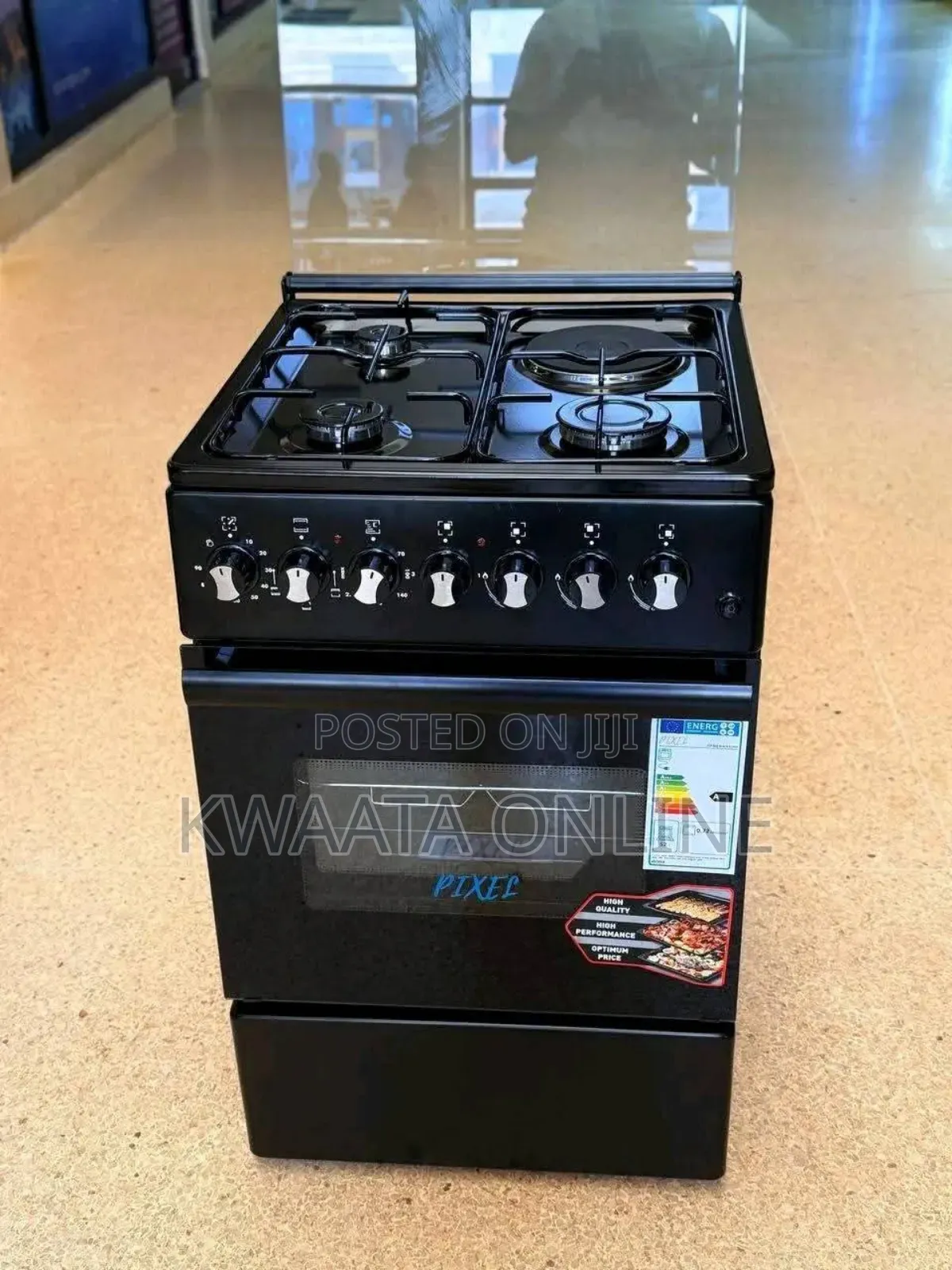 Pixel Gas Cooker 3 Gas + 1 Electric Hot Plate, Auto Ignition