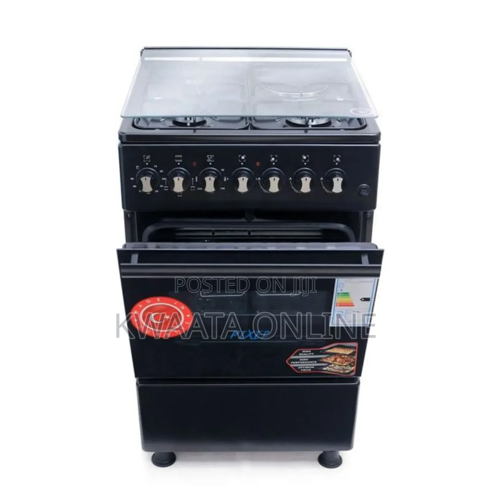 Pixel Gas Cooker 3 Gas + 1 Electric Hot Plate, Auto Ignition