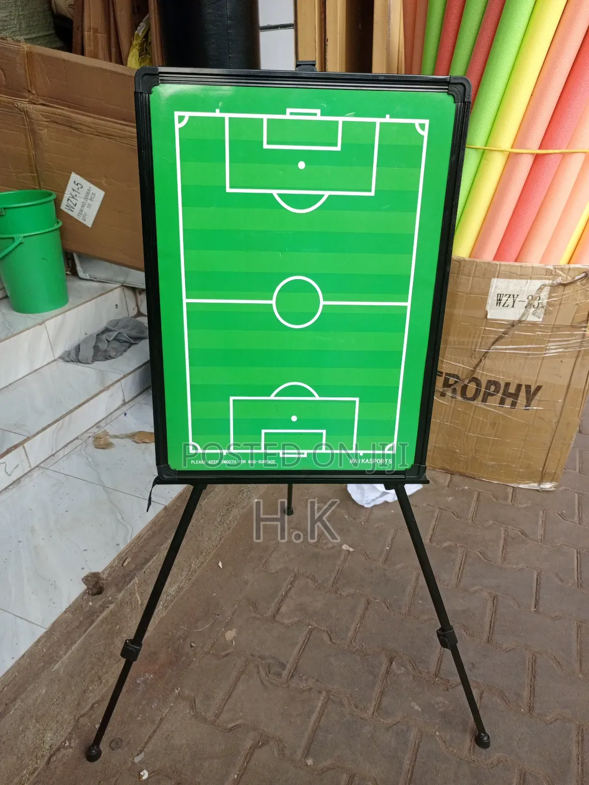 Portable Magnetic Football (Soccer) Coaching Board + Stand