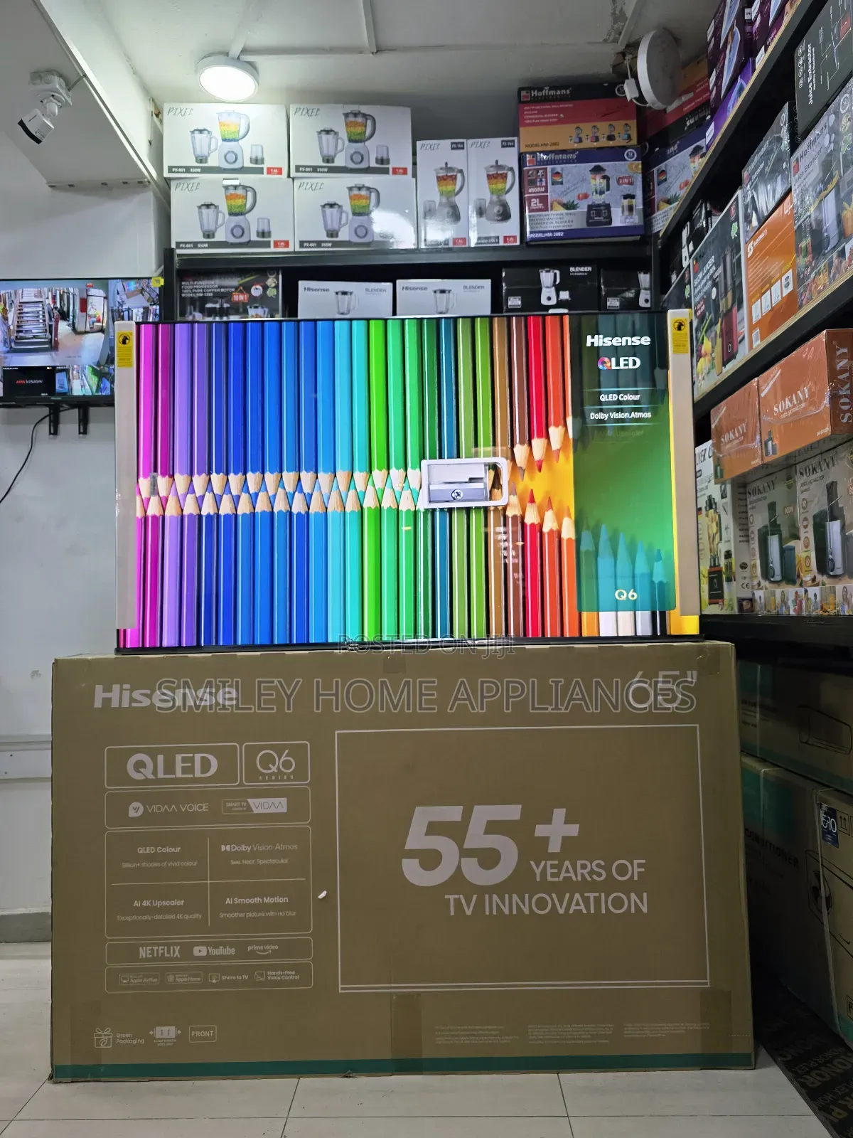 65q6q Qled- Hisense 65inches Quantum Dot Display Smart Tv