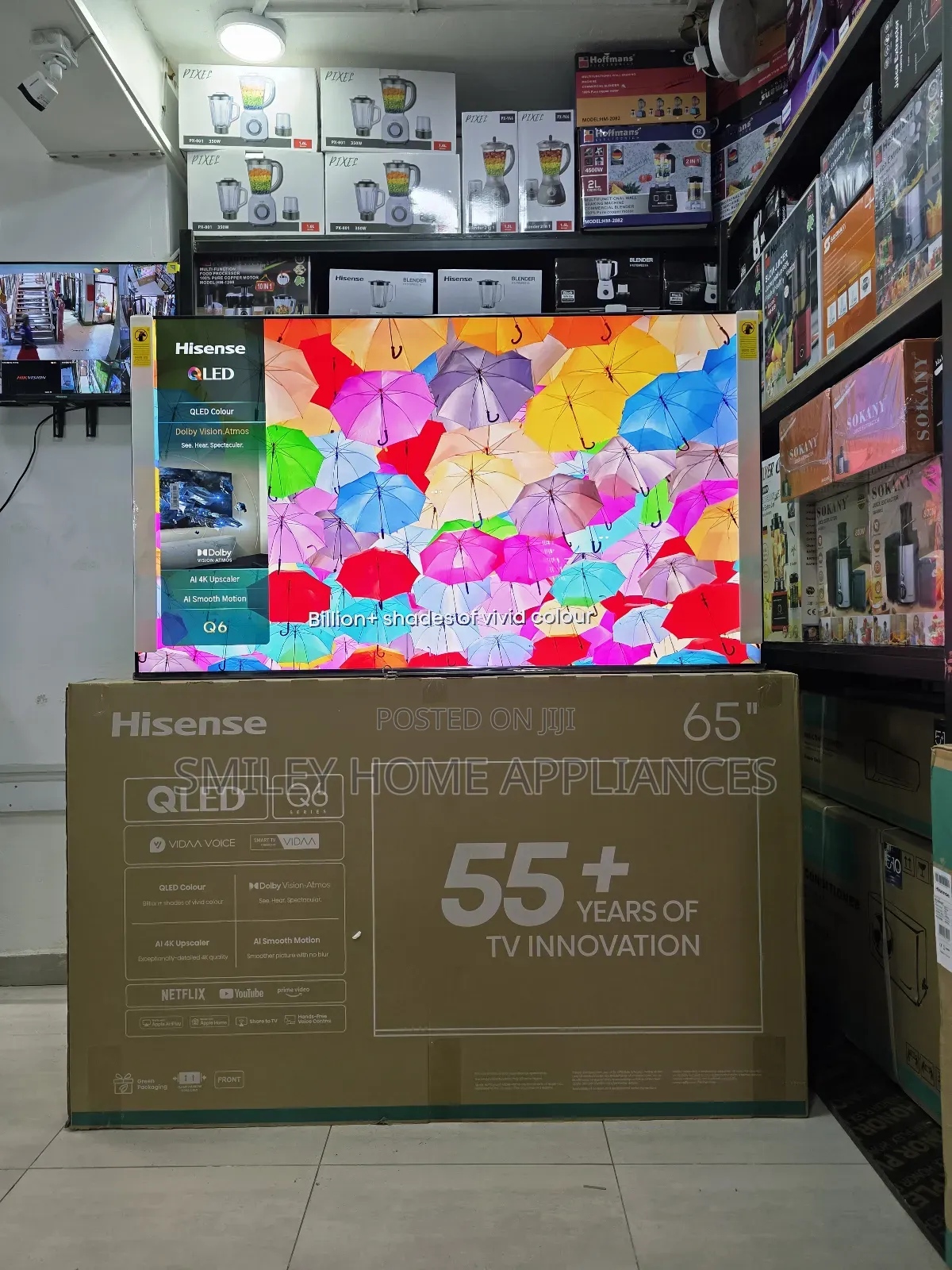 Stock Clearance Price on Hisense Qled- Vidaa 65inches Tv