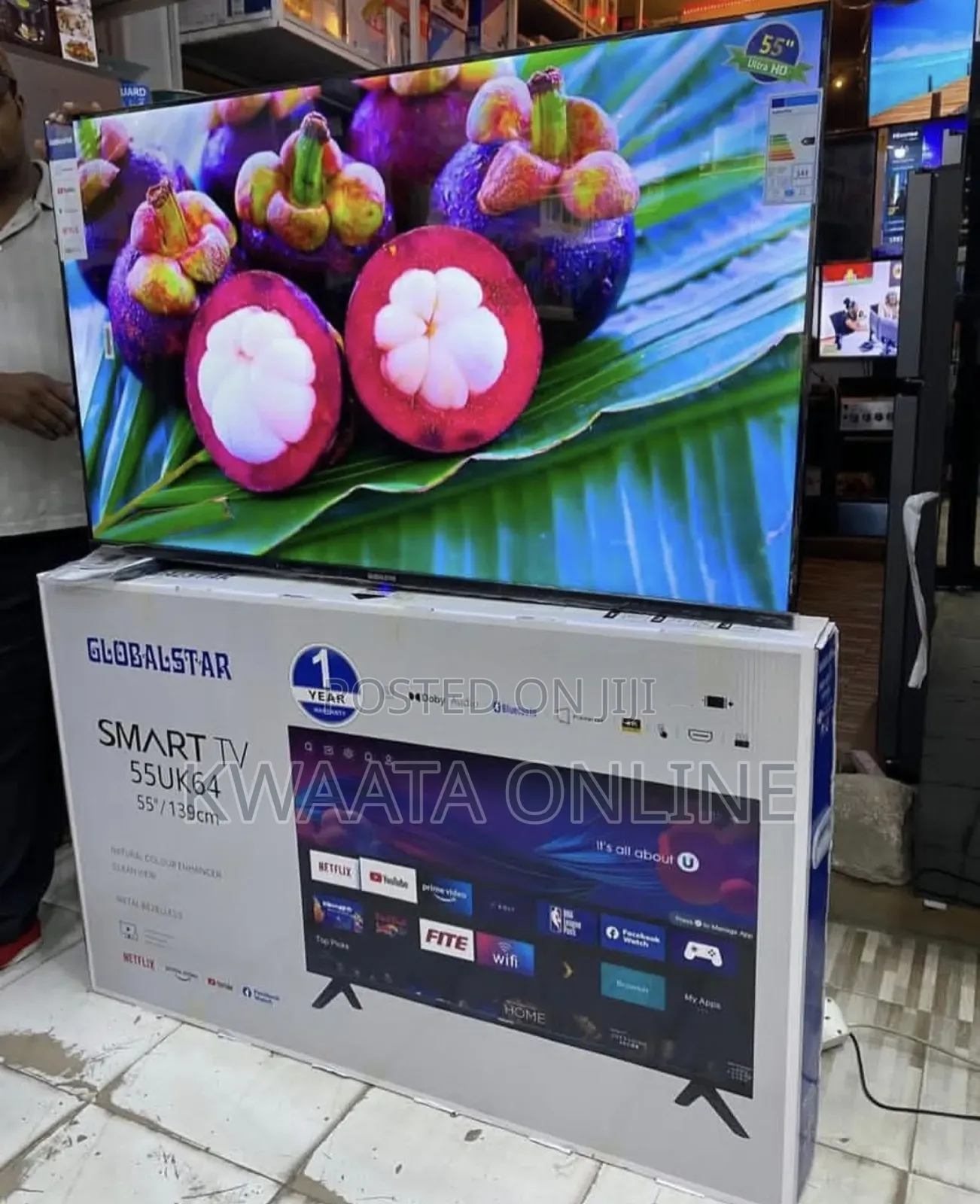 Globalstar Frameless Digital, Smart Tv-Inbuilt Free to Air