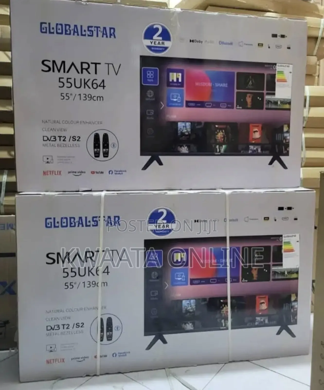 Globalstar Frameless Digital, Smart Tv-Inbuilt Free to Air