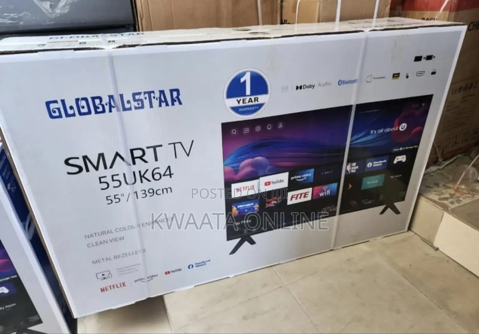 Globalstar Frameless Digital, Smart Tv-Inbuilt Free to Air