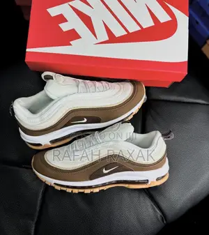 New Classic White/Brown Nike Air Max 97 Sneakers