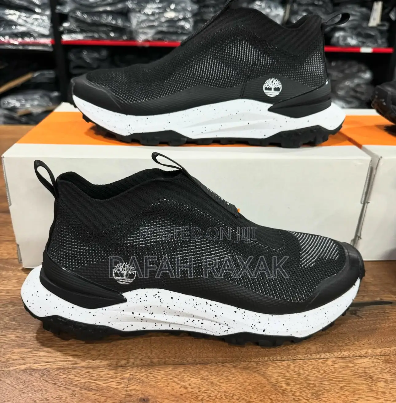 Men’S Black/White Timberland Motion Access Casual Sneakers