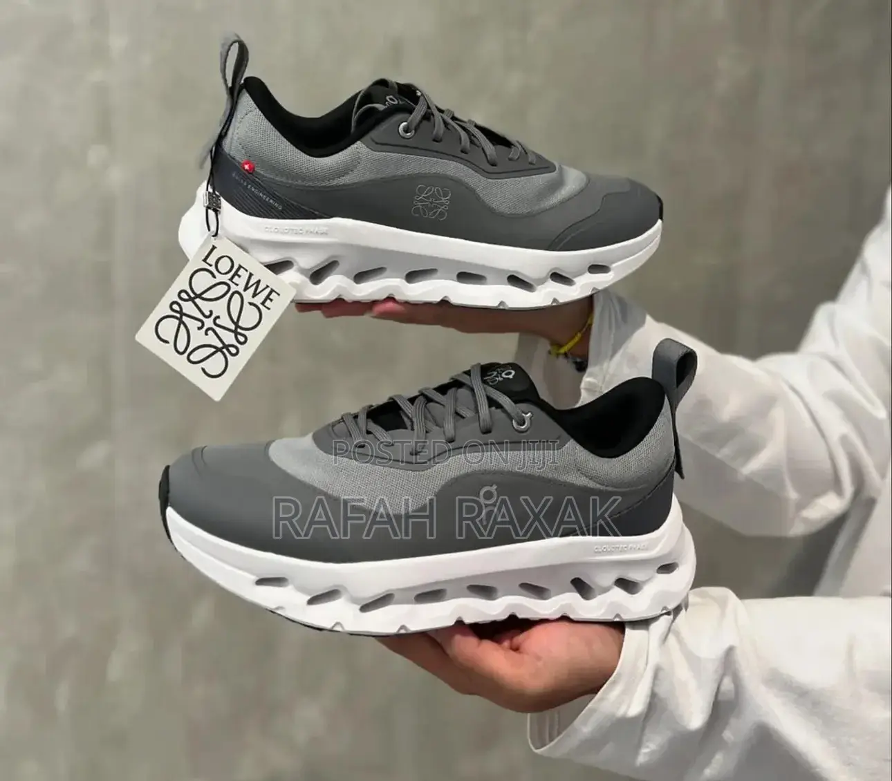 Original Grey/White Men’S Cloudtilt Leowe Running Trainers