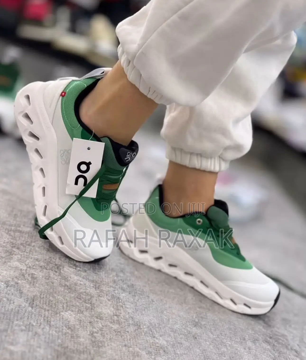 Original White/Green Leowe X On Cloudtilt 2.0 Running Shoes