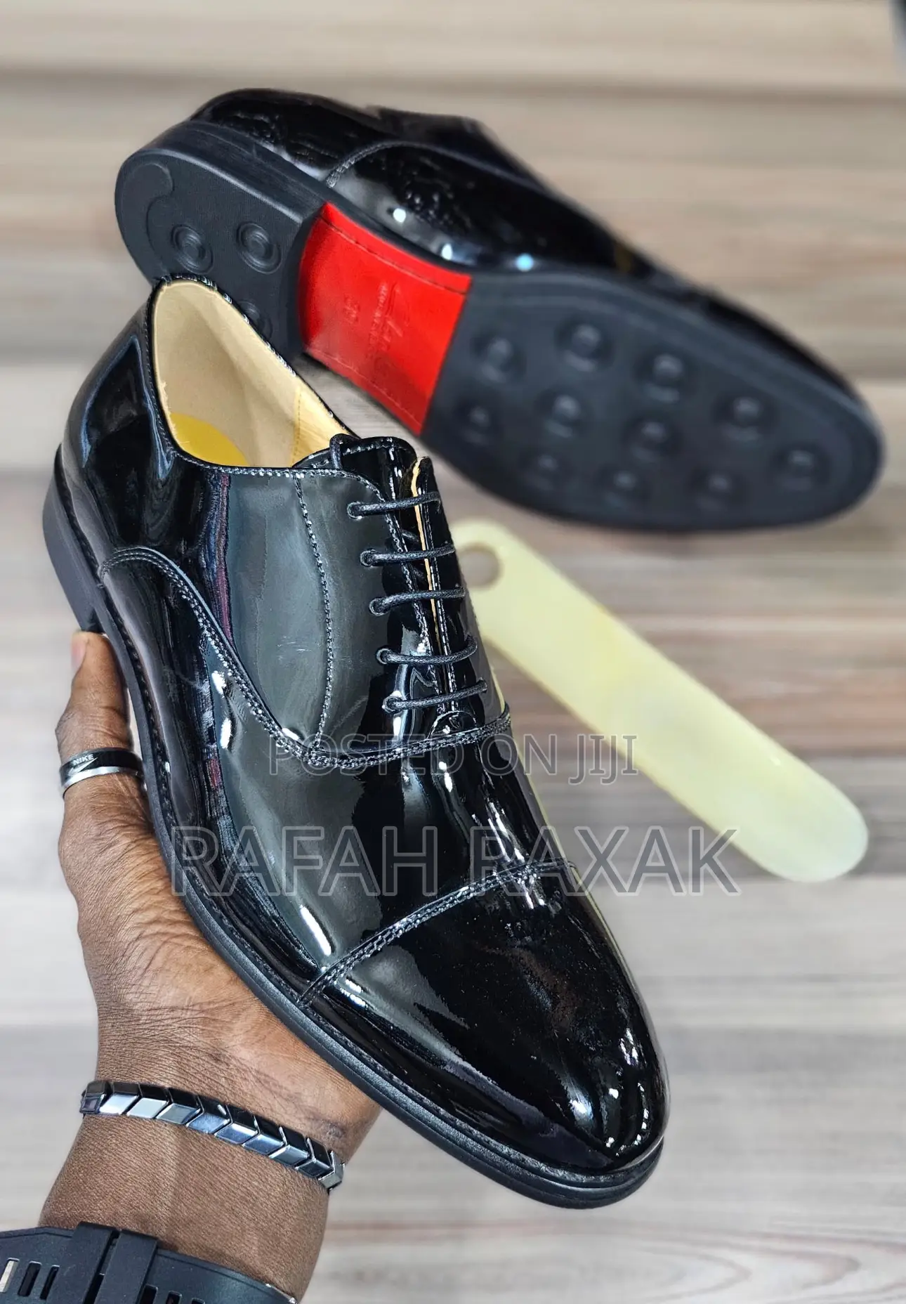 Original Black Shinny Clarks Oxford Gentle Mirror Shoes