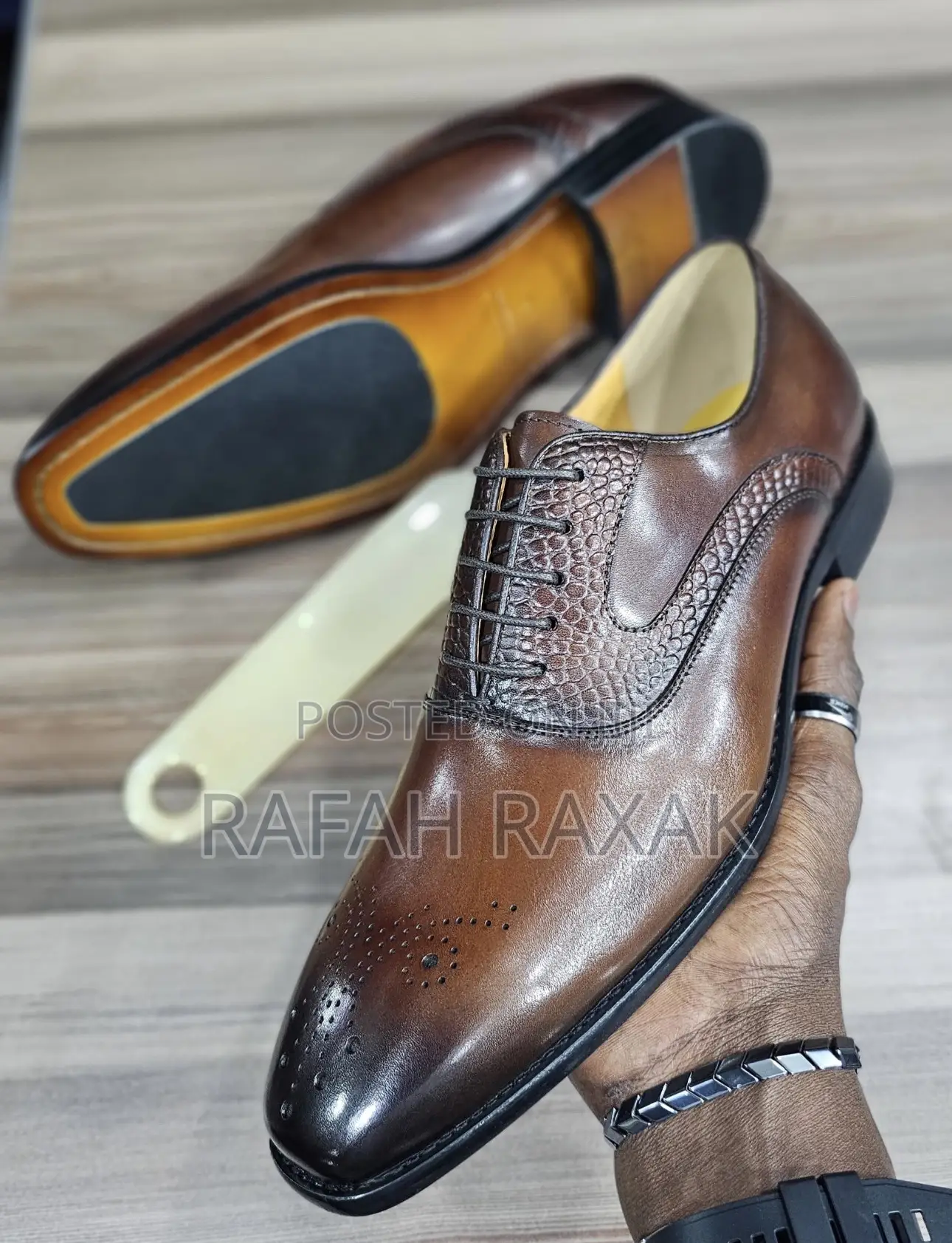 Original Men’S Brown Clarks Formal/Gentle Oxford Shoes