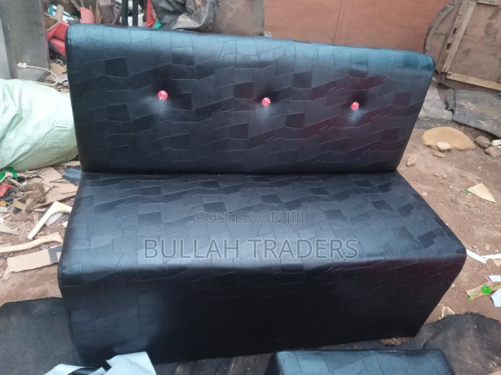 Saloon Waiting Chairs 3 Seater Good Leather