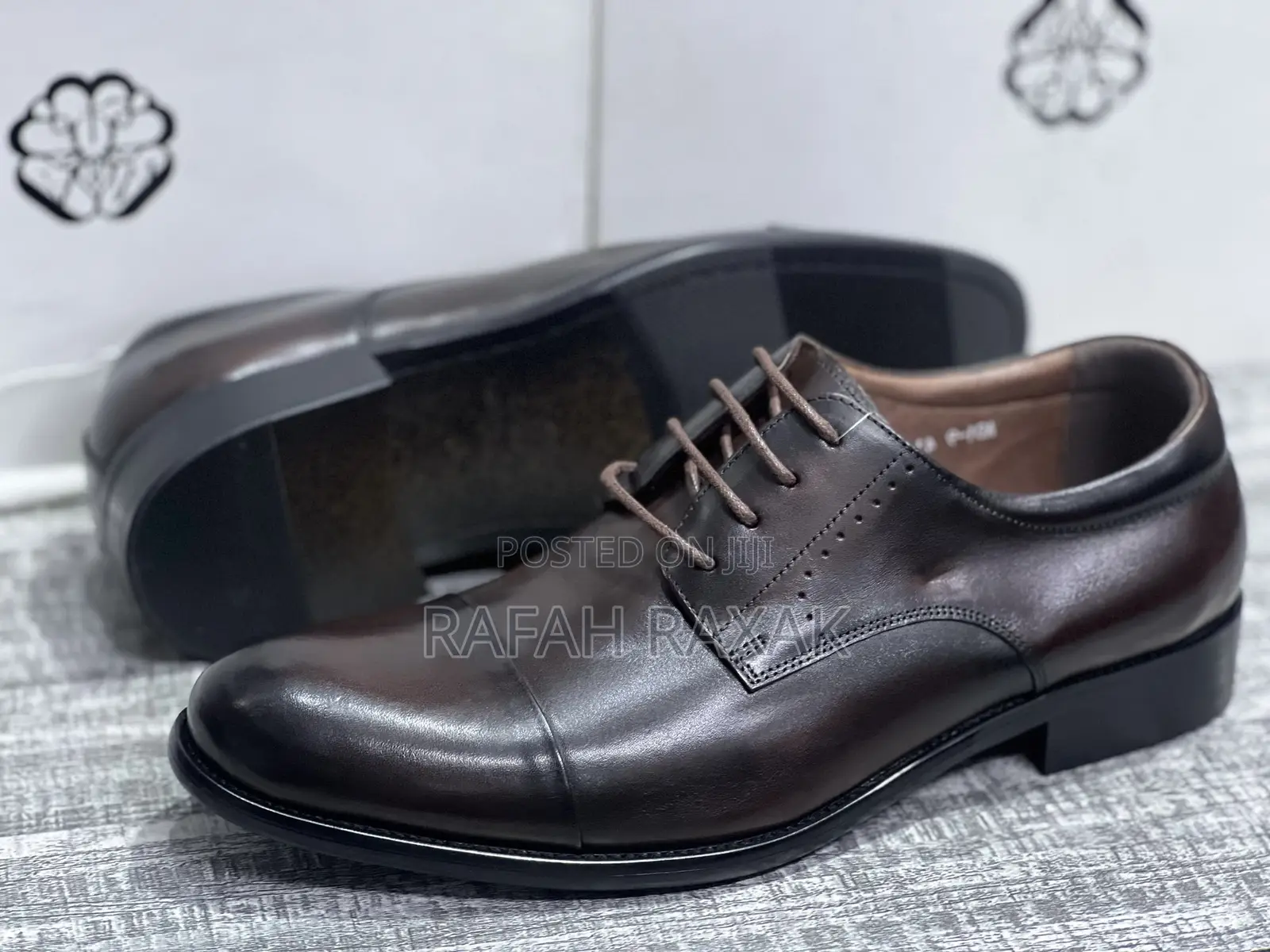 Original Men’S Renato Castello Dark Tan Formal/Gentle Shoes