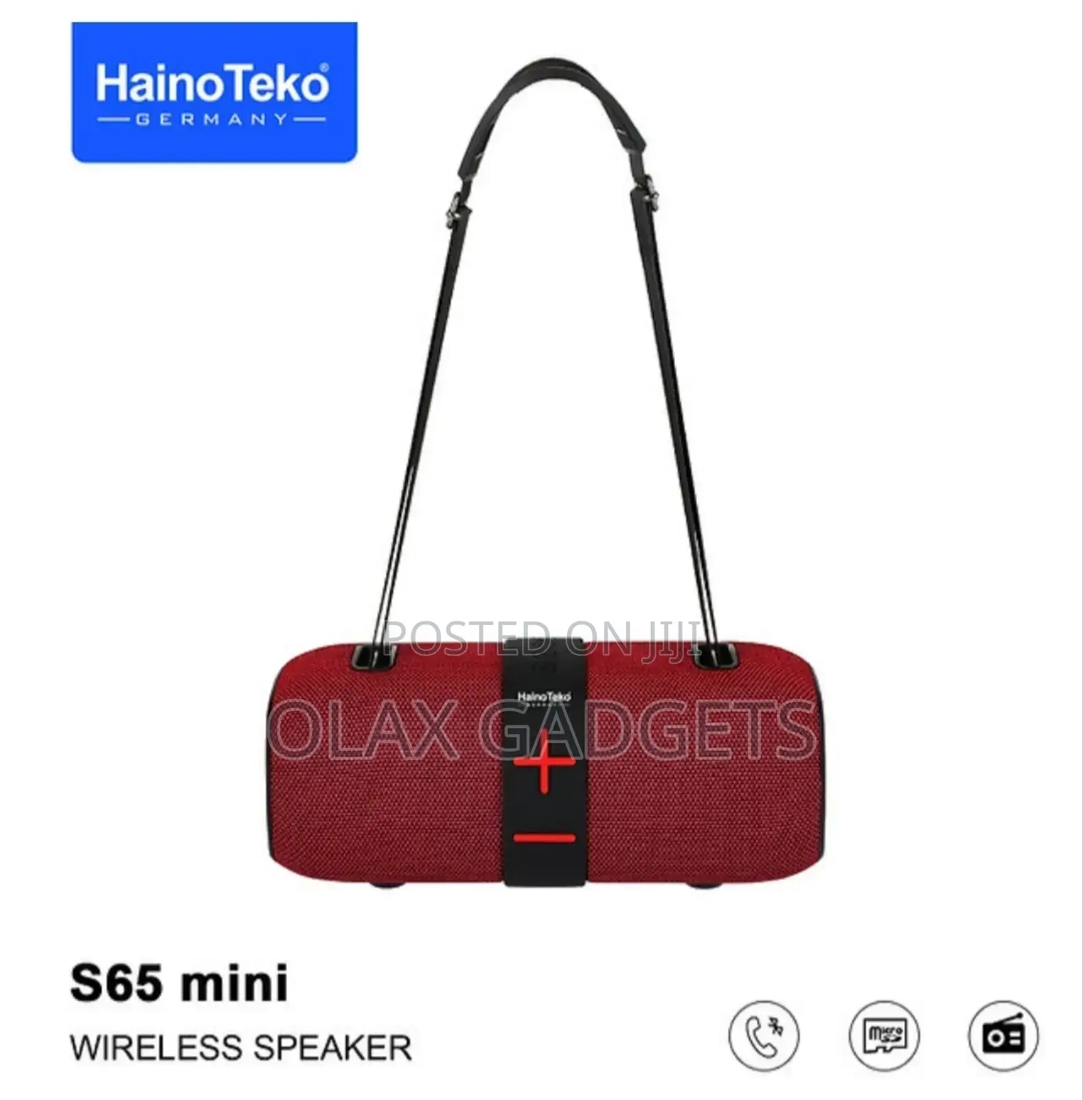 Hainoteko S65 Mini Bluetooth Speaker With Fm Radio, Usb Sd