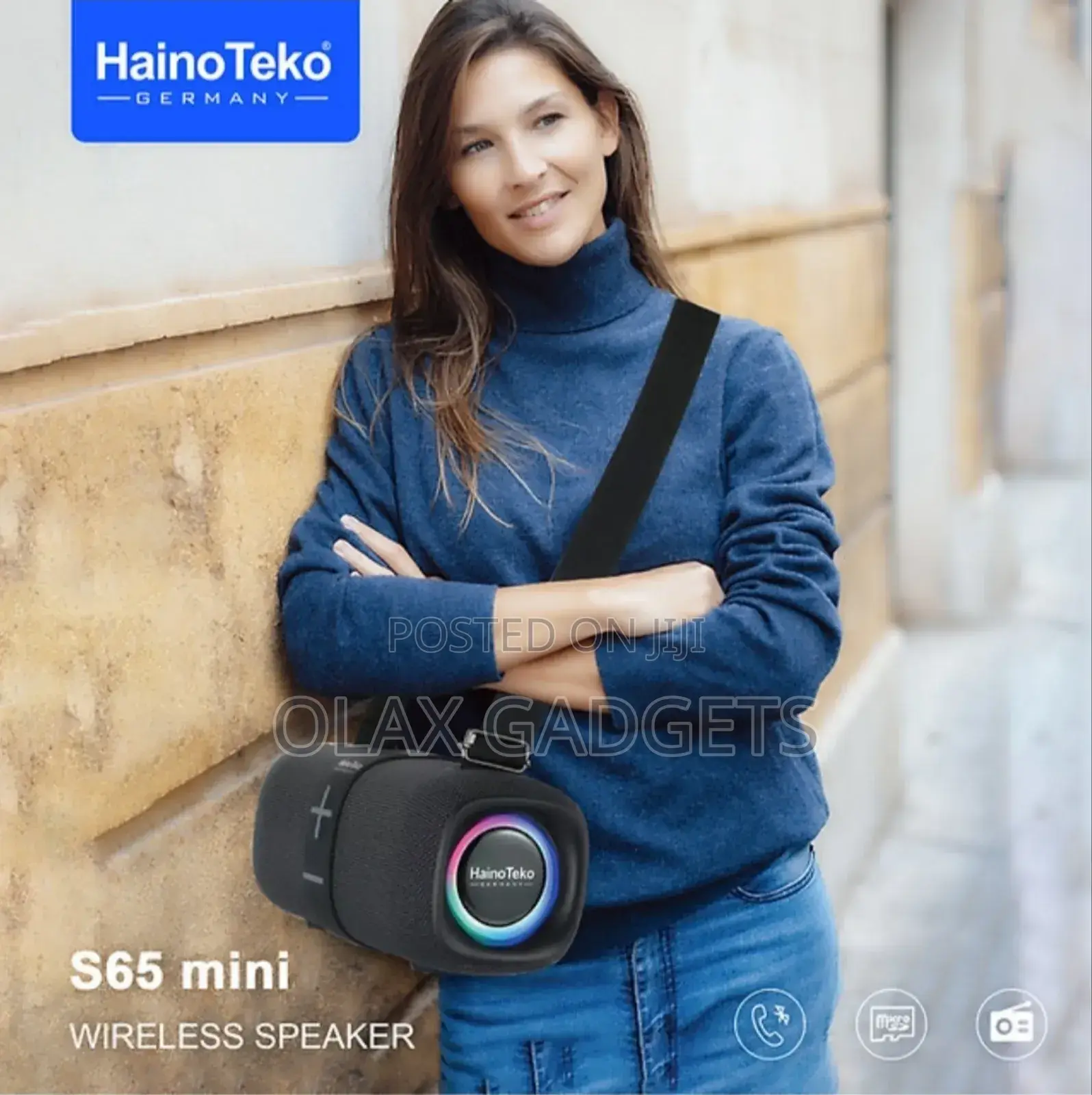 Hainoteko S65 Mini Bluetooth Speaker With Fm Radio, Usb Sd