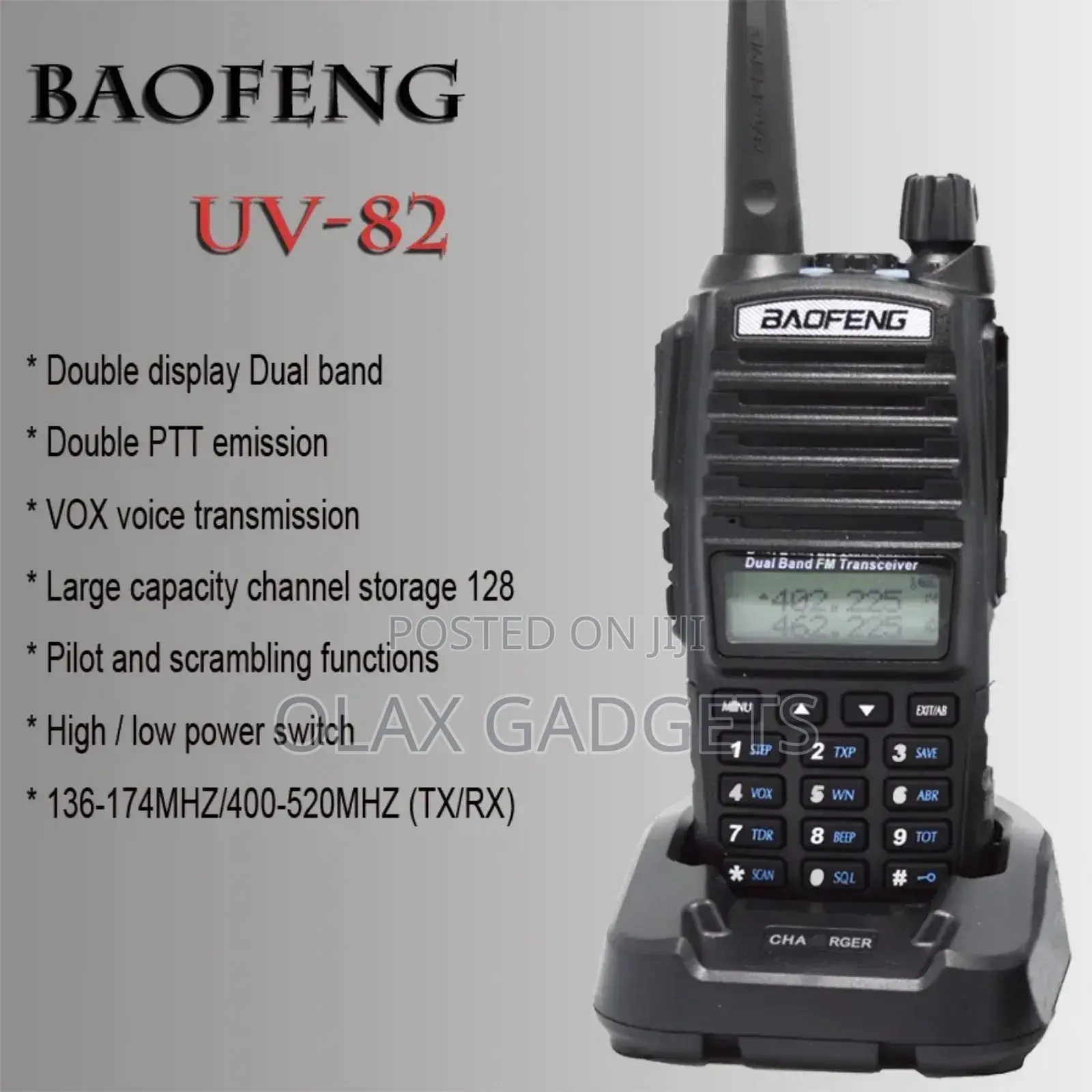Baofeng Uv-82 Dual Band (Vhf/Uhf) Analog Two-Way Radio Call