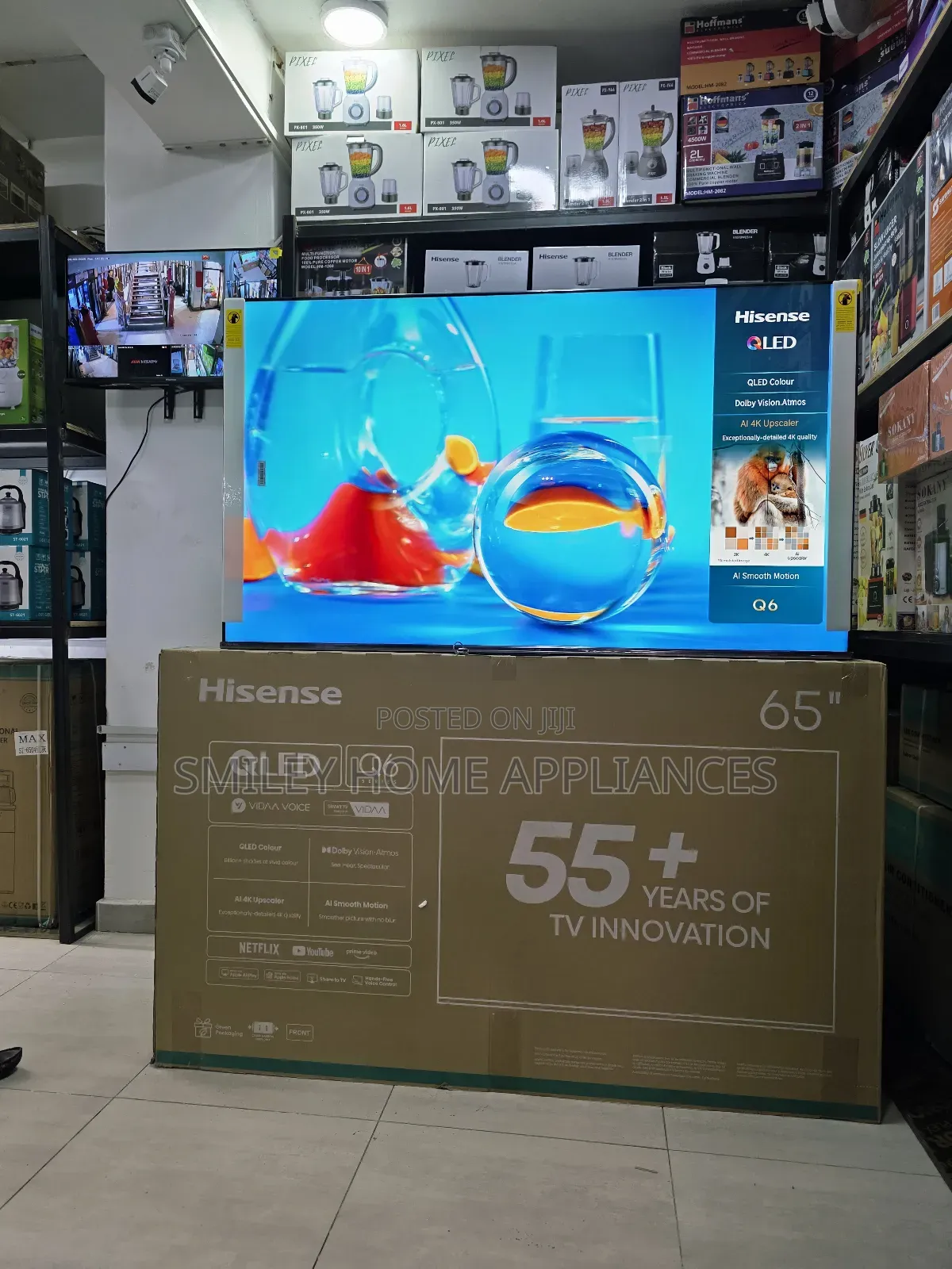 Hisense 65inches Qled- Quantum Dot Smart Tv Discounted