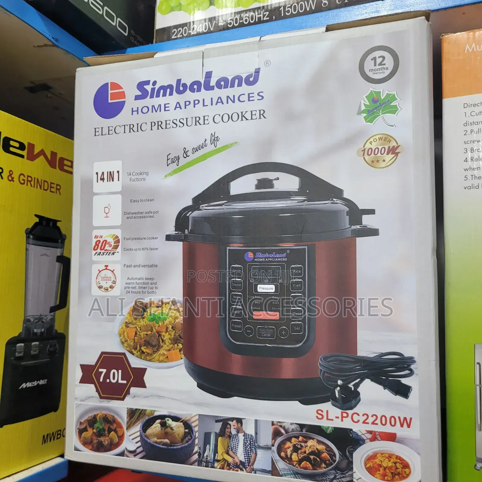 Pressure Cooker Simbaland, 7l Electric Pressure Cooker Simba