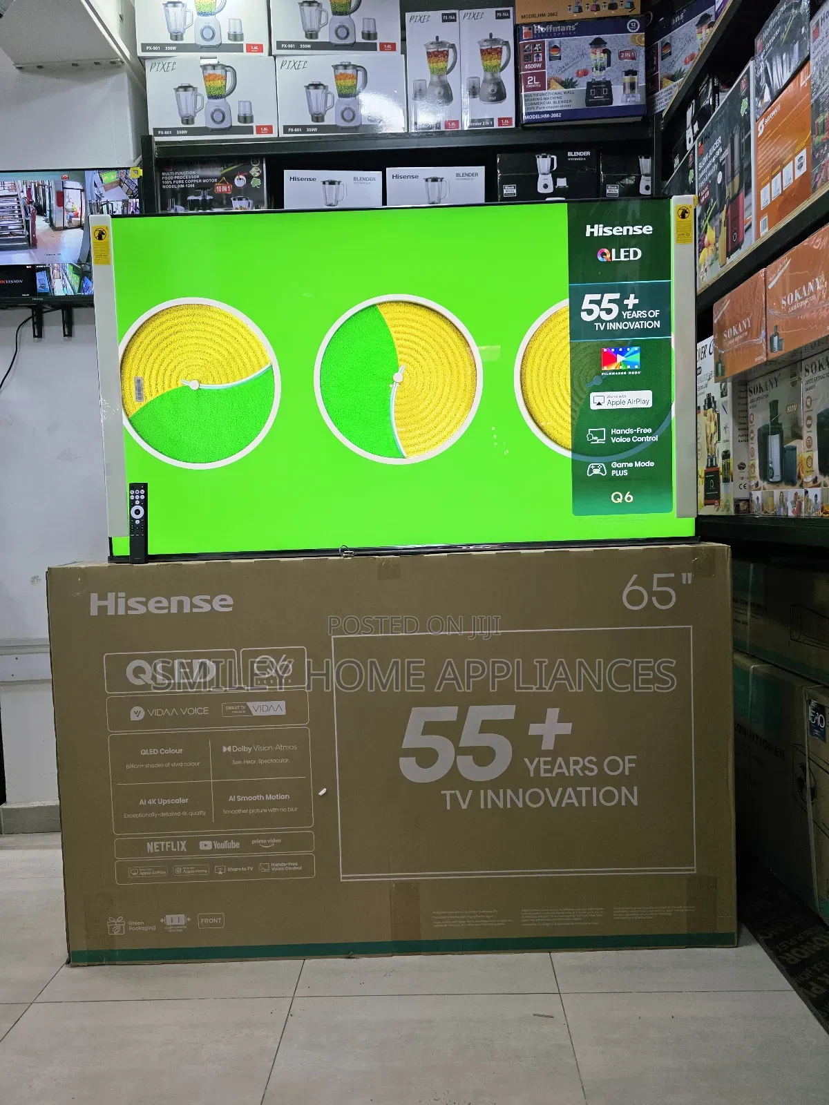 20% Discount Prices on 65q6q Hisense Qled- Vidaa Smart Tv
