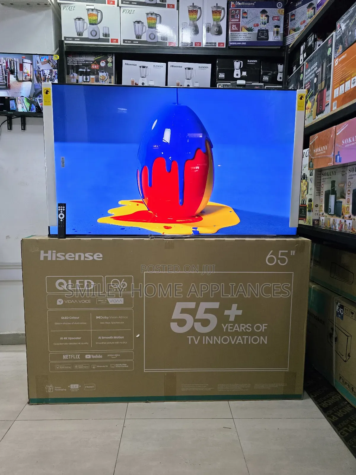 Cut Prices on Hisense 65q6q Qled- Vidaa Smart 65inches Tv