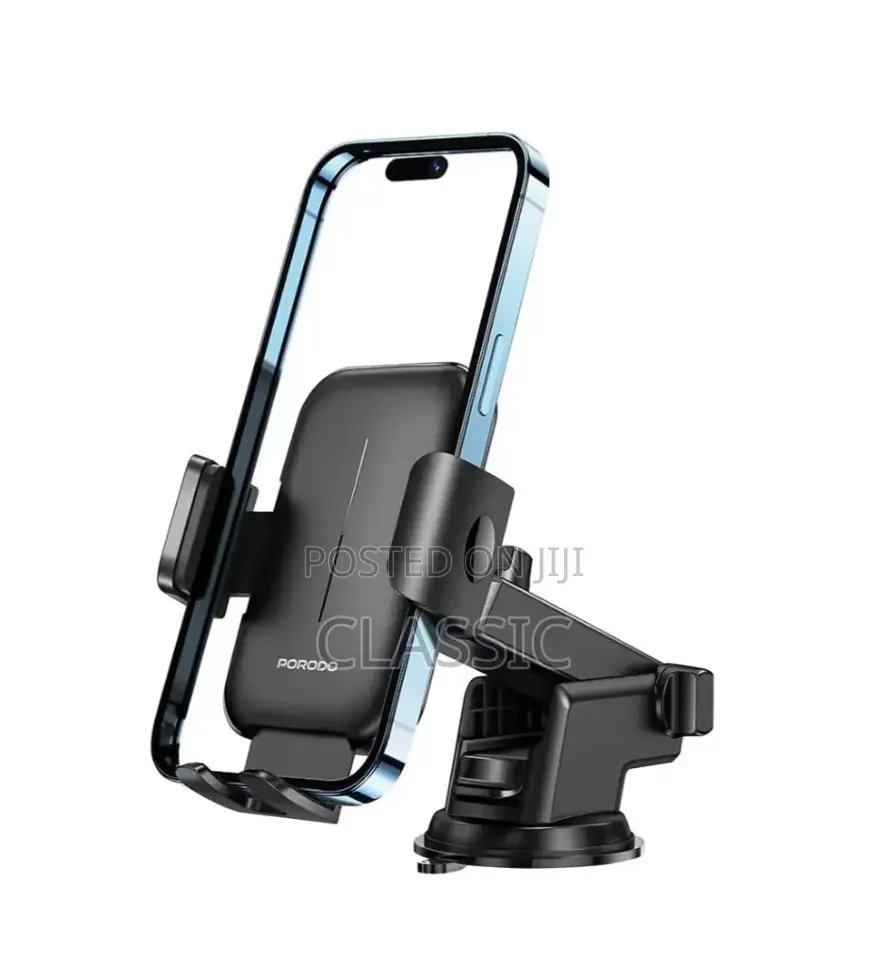 Porodo Adjustable Clamp Dash Windshield Mount