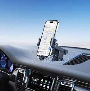 Porodo Adjustable Clamp Dash Windshield Mount