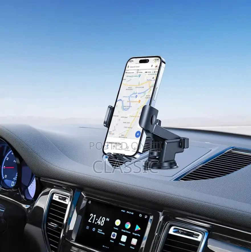 Porodo Adjustable Clamp Dash Windshield Mount