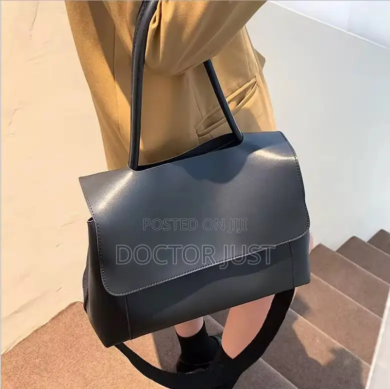 Black Pure Leather Workbag
