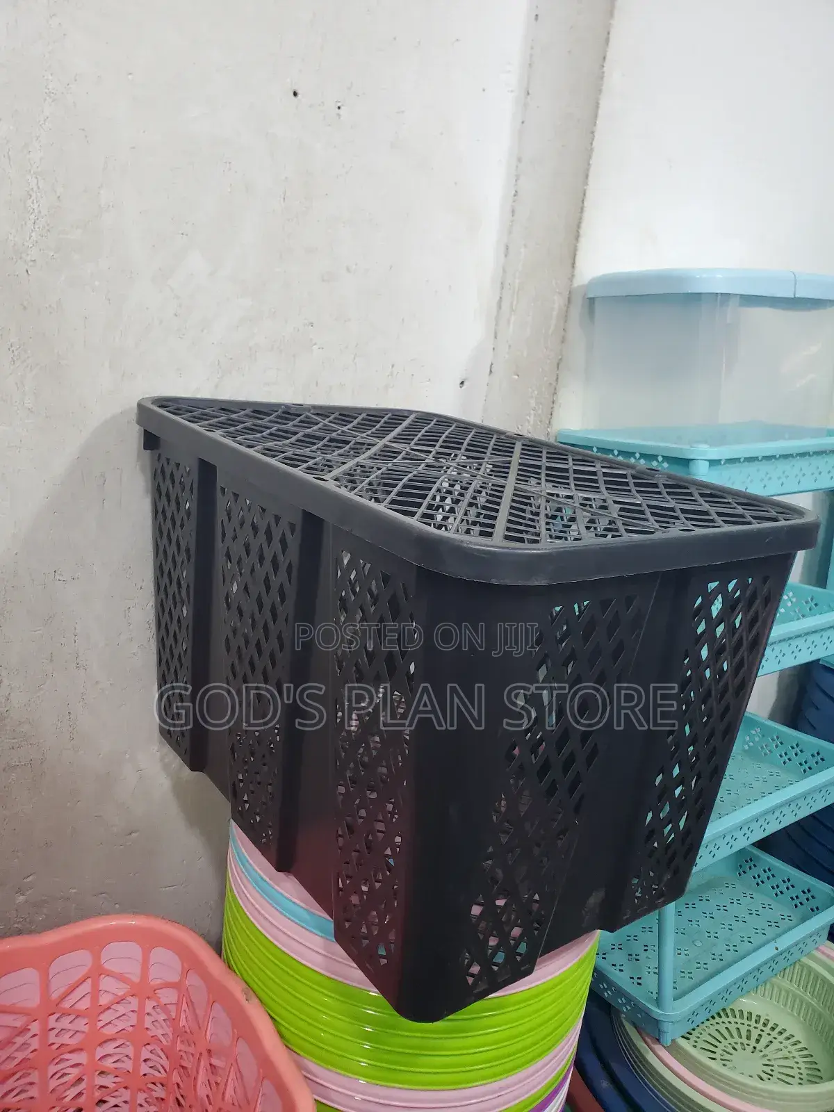 Plastic Kitchen Basket With Cover