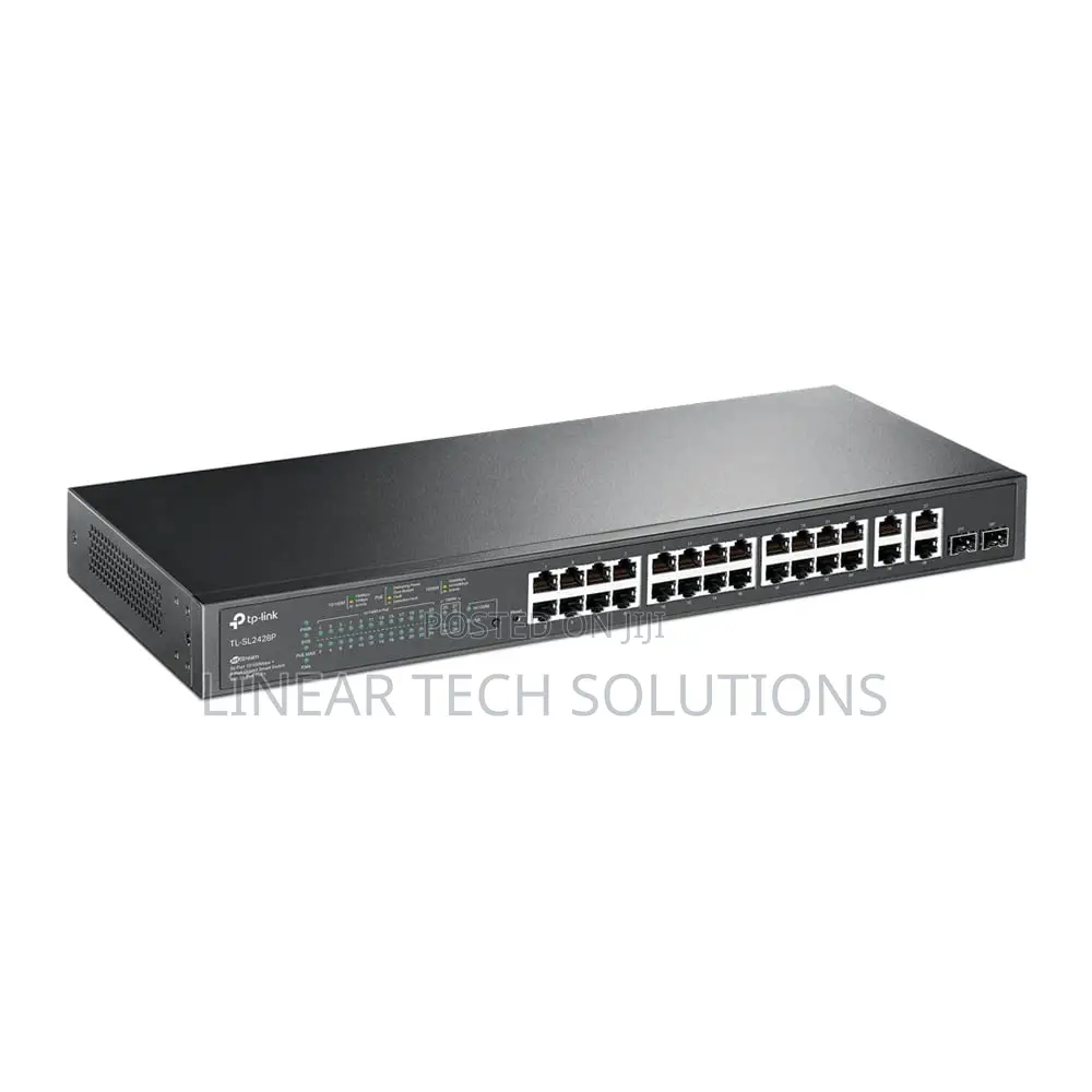 Tp-Link Tl-Sl2428p | 24 Port Smart Managed Poe+ Switch | 24