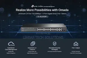 Tp-Link Tl-Sl2428p | 24 Port Smart Managed Poe+ Switch | 24