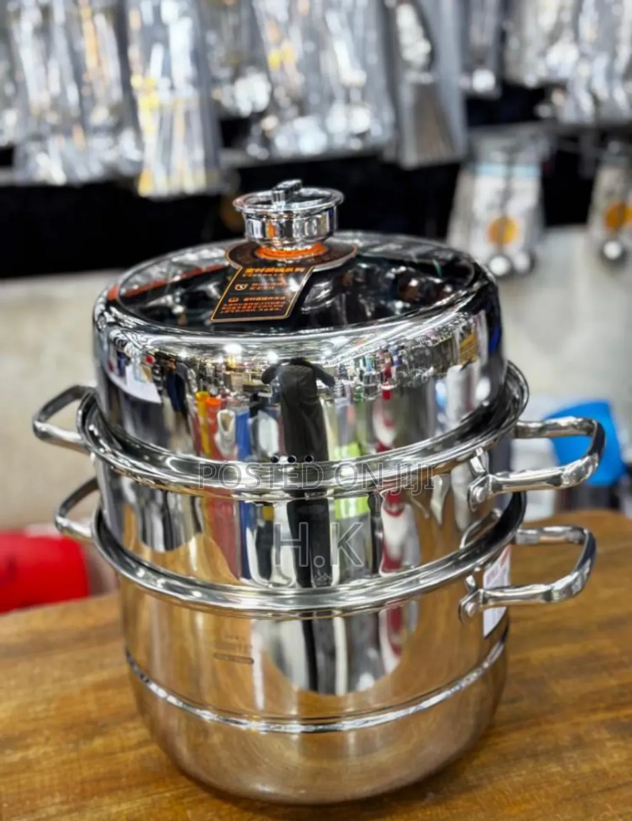 3-Tier Stainless Steel Steamer Pot 32cm With Timer