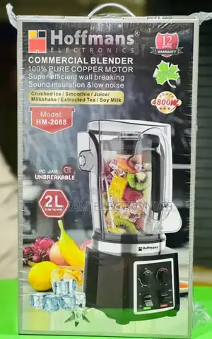 2litres Hoffmans Commercial Silent Blender