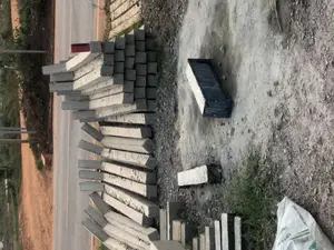 Fencing Poles of 9 Feet Long With a Curve