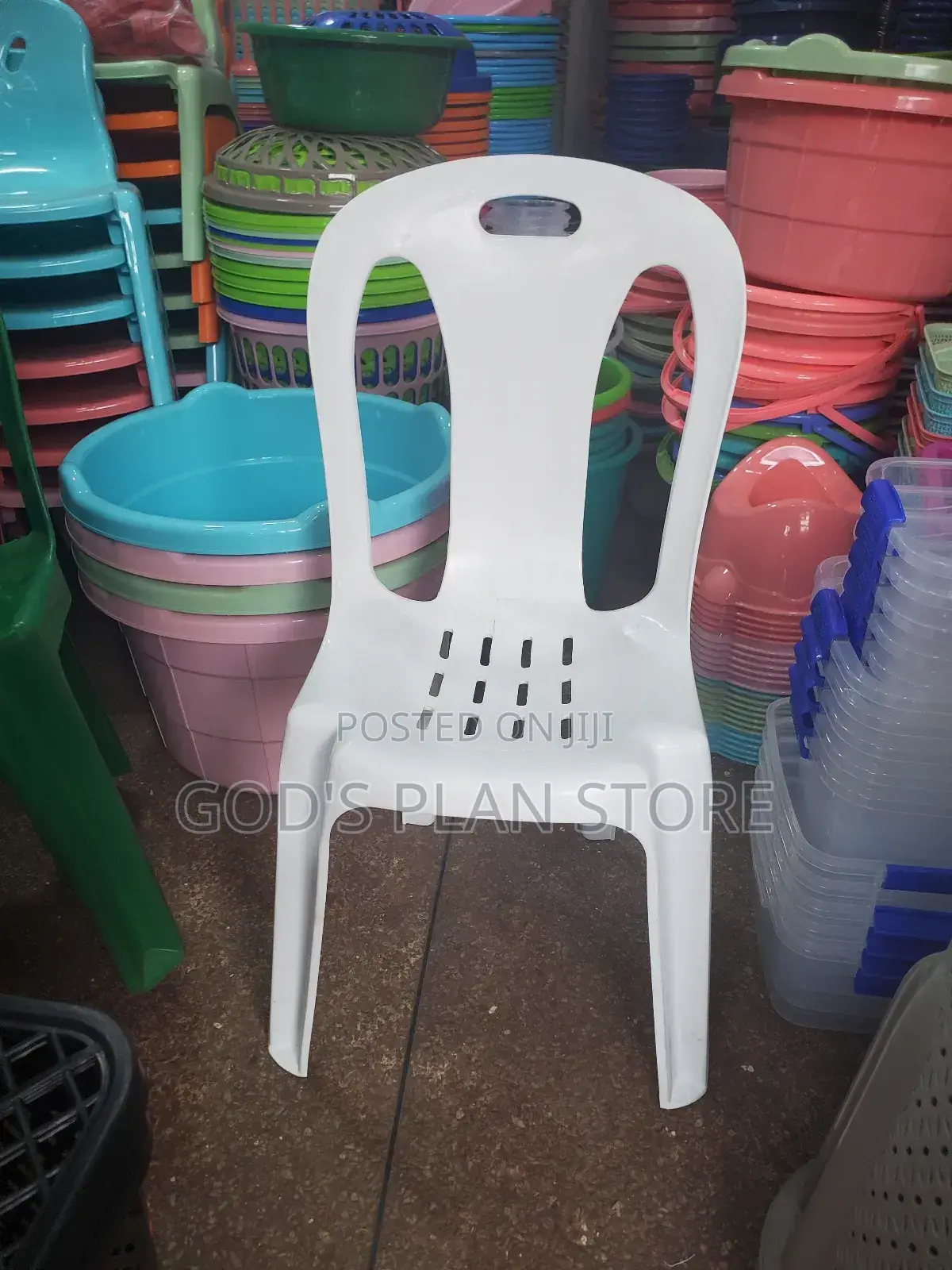Armless Elephant Plastic Chairs