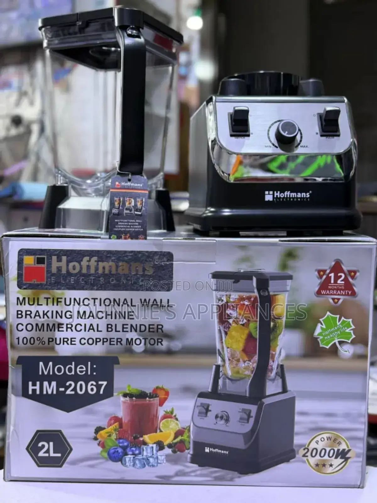 Hoffman Electric Commercial Blender 2l Jug
