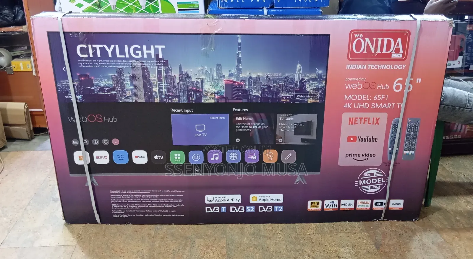 Onida 65f1 65-Inch Weboshud Smart Tv With Netflix,Bt