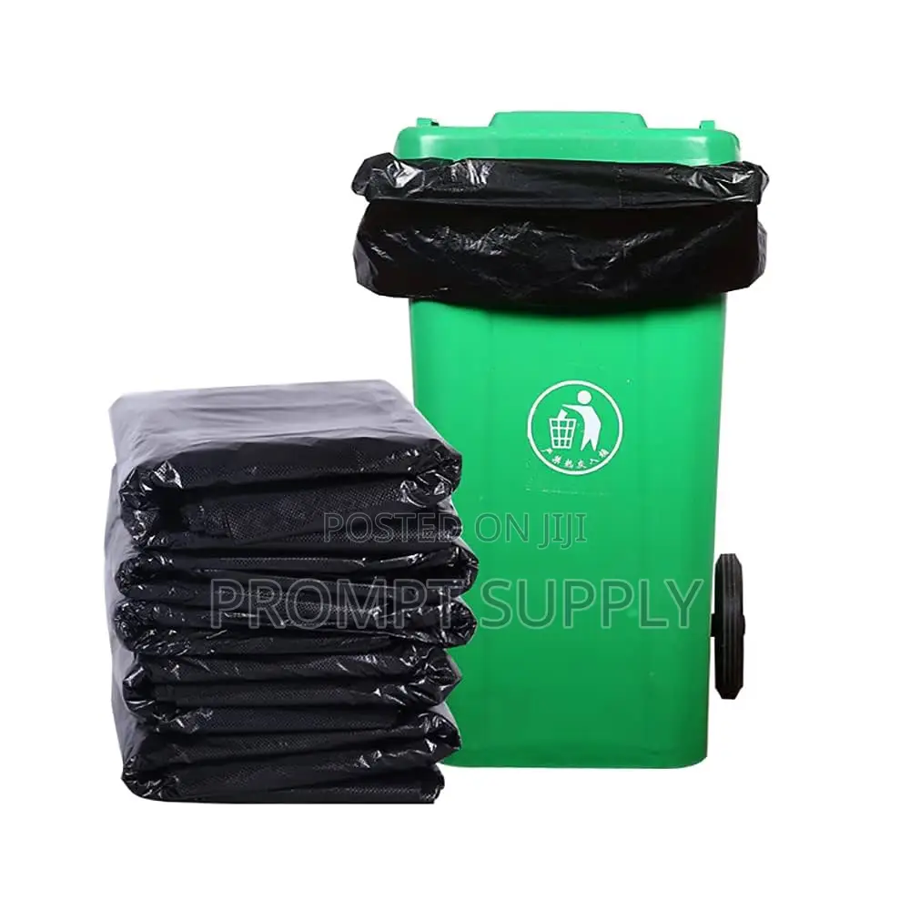 120l Plastic Wastebin Plus 20 PCS Free Bin Linners-Green