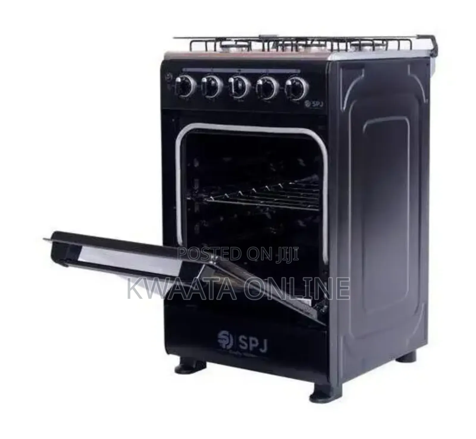 SPJ Full Gas Cooker 50x50cm, 3gas + 1 Electric Burners, Oven and Grill