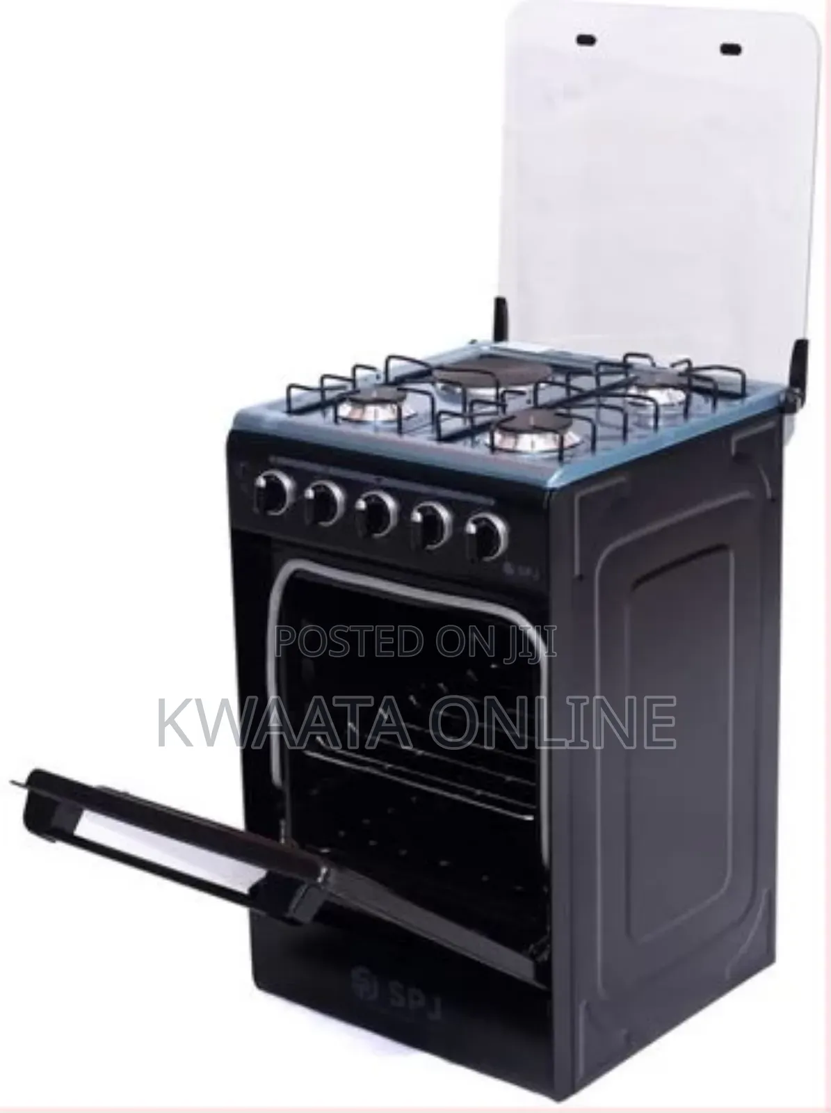 SPJ Full Gas Cooker 50x50cm, 3gas + 1 Electric Burners, Oven and Grill