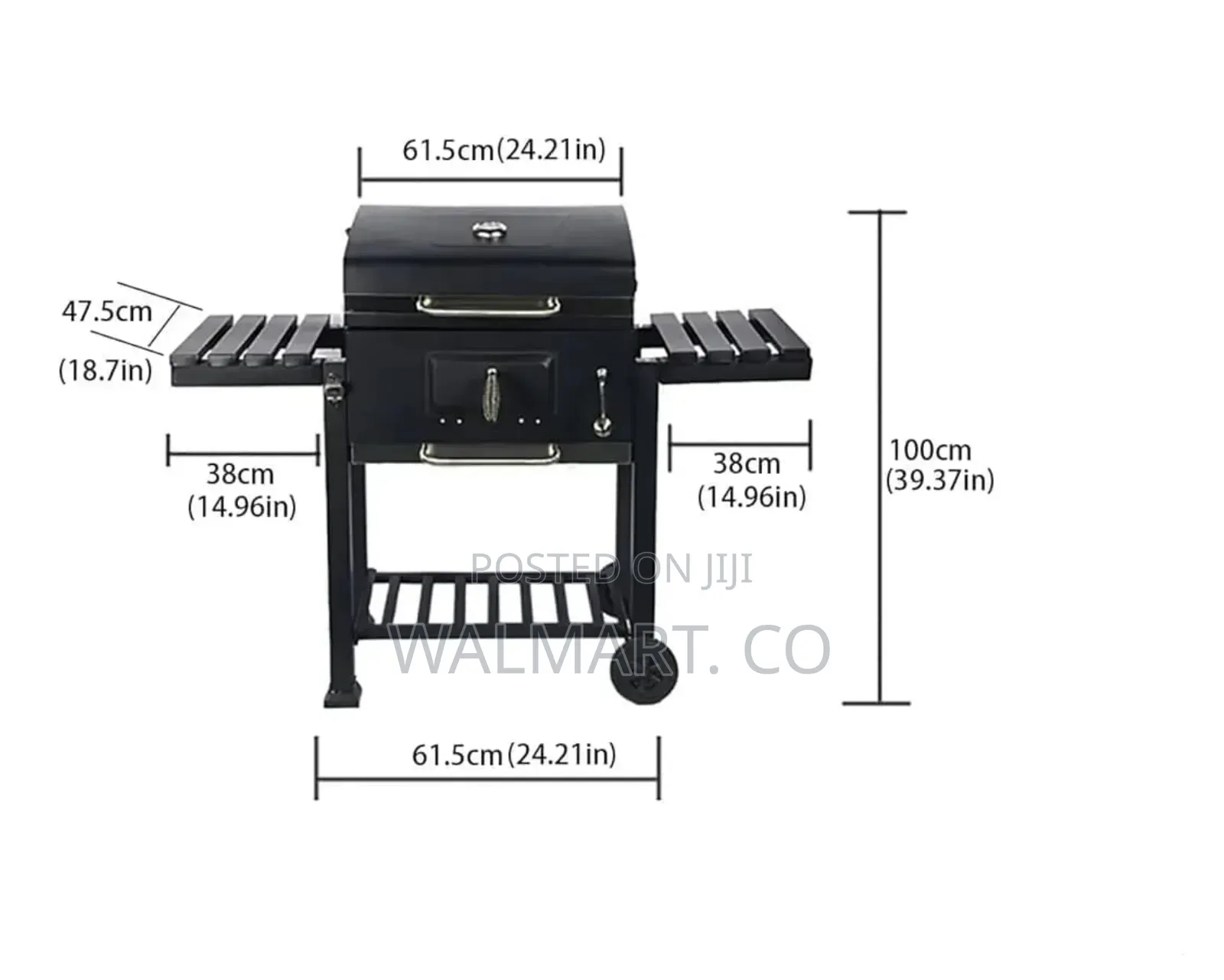Adjustable BBQ Charcoal Grill