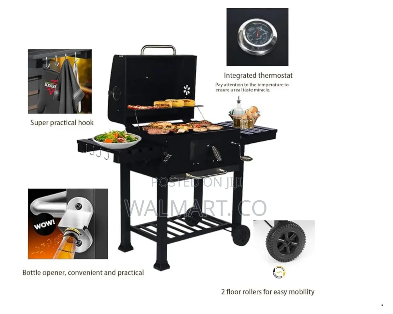 Adjustable BBQ Charcoal Grill