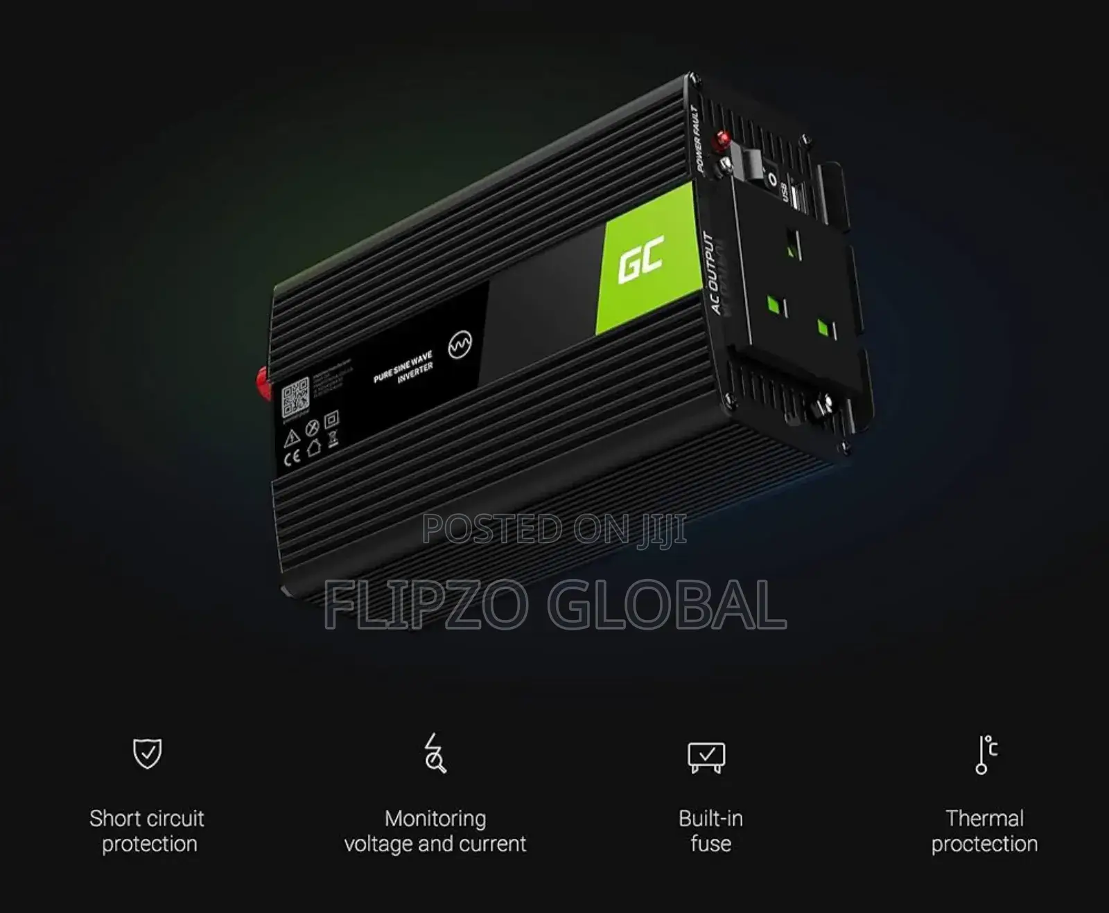 Green Cell 500w/1000w Pure Sine Wave Inverter