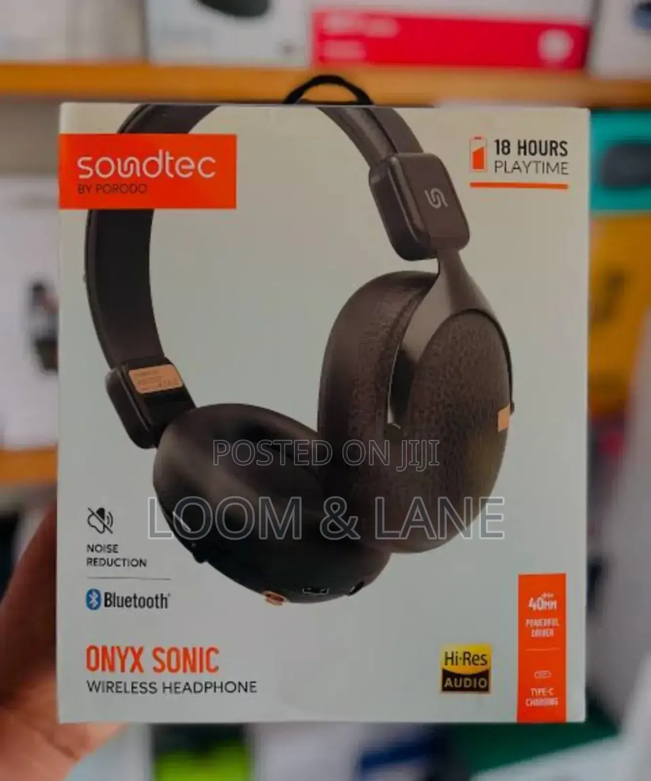 Porodo Soundtec Onyx Sonic Wireless Headphones