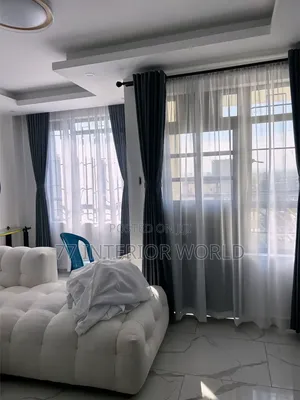 Plain Black Curtains for Home and Office