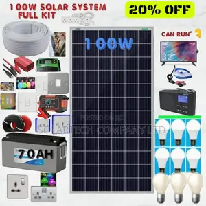 100w Original Solar System Full Kit /Solar for Home Use Yuka