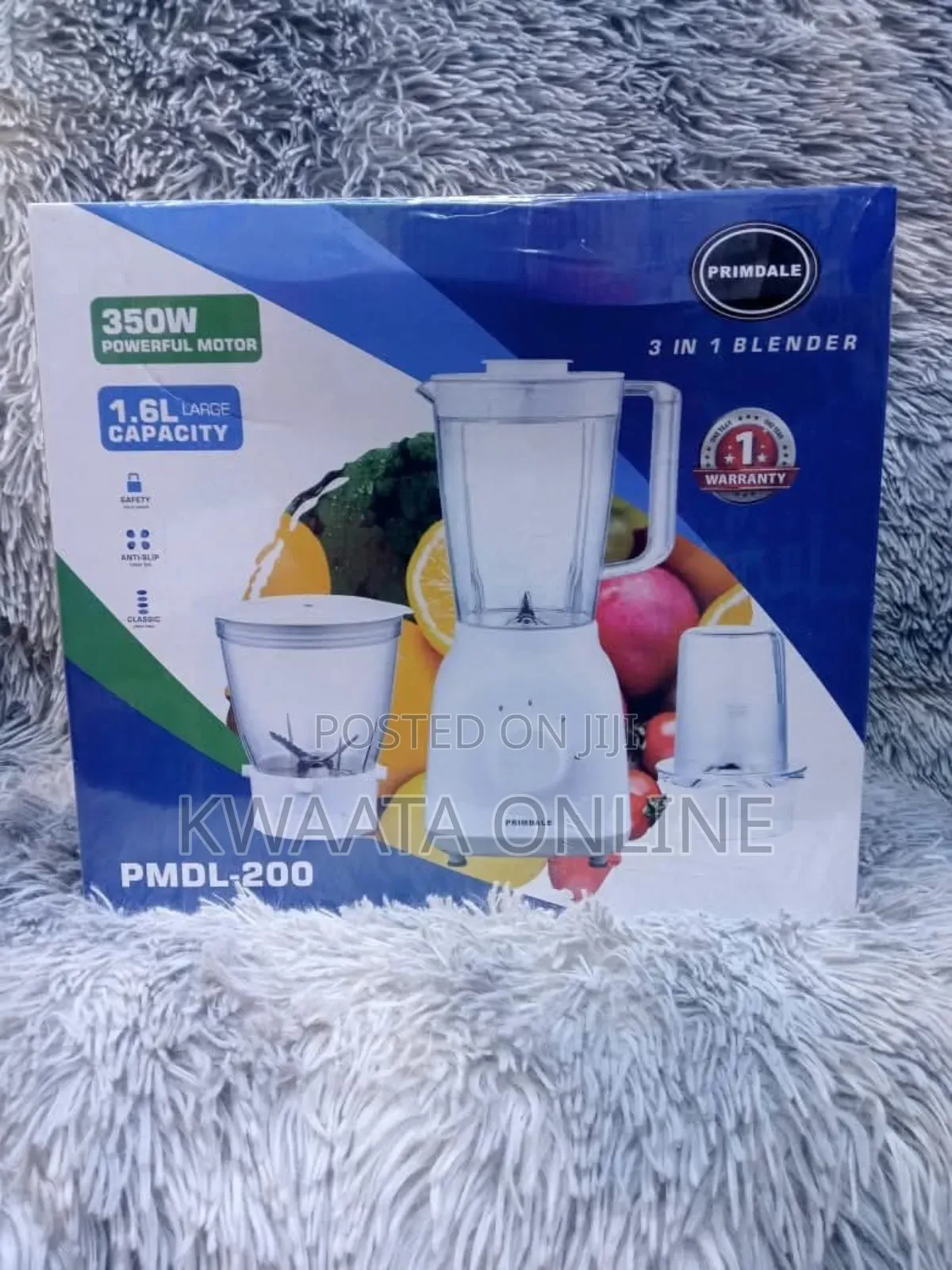 Primdale 3 in 1 Blender With 350w Motor 1.6 L
