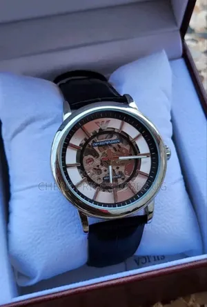 Emporio Armani Automatic Self-Winding Dress Leather Band