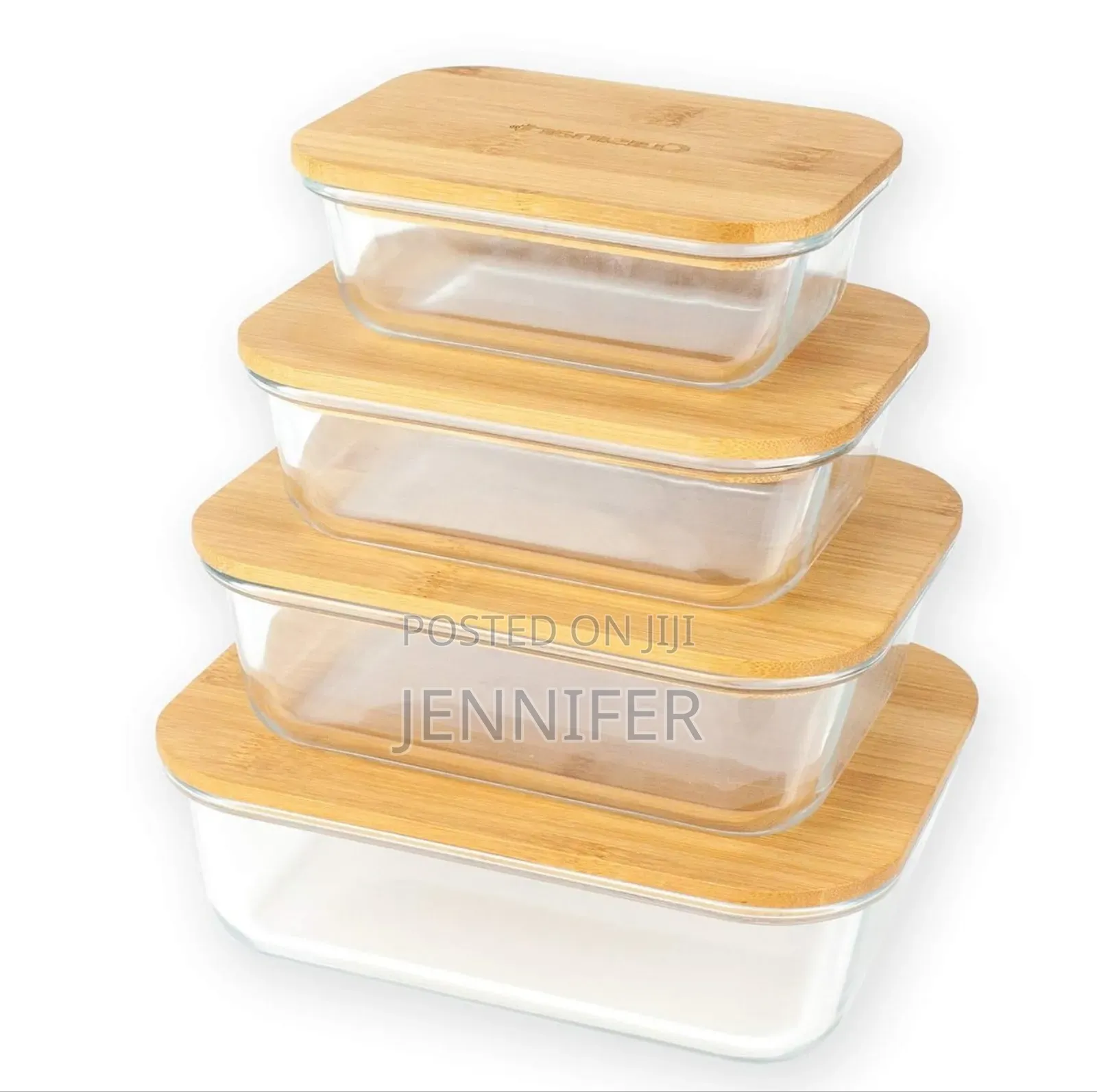 Cuisinart Glass Containers With Bamboo Lids
