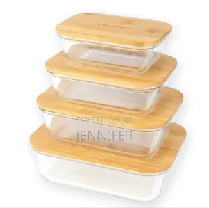 Cuisinart Glass Containers With Bamboo Lids