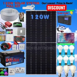 Affordable 120w Solar Kit / Power Your Home Anywhere